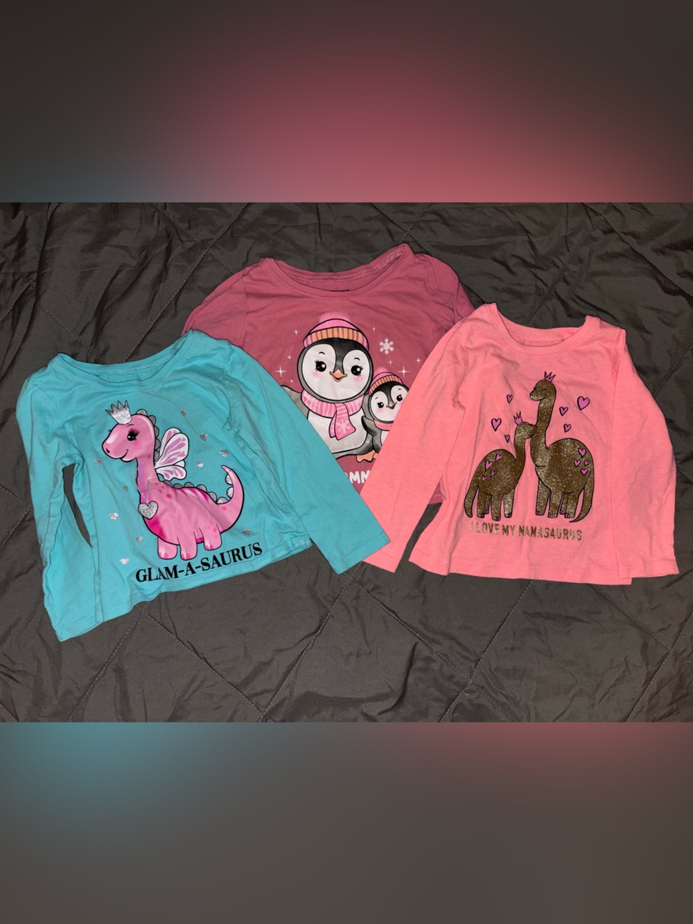 The children’s place - bundle of 3 long sleeve graphic shirts